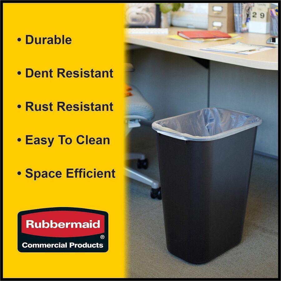 Rubbermaid Commercial 41 QT Large Deskside Wastebaskets - Alternate-Image1