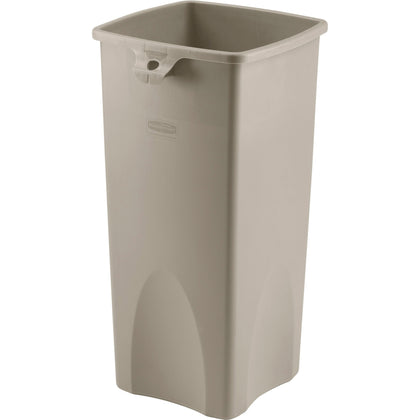 Rubbermaid Commercial Untouchable Square Container - 23 gal - Durable Plastic - Waste Containers & Lids