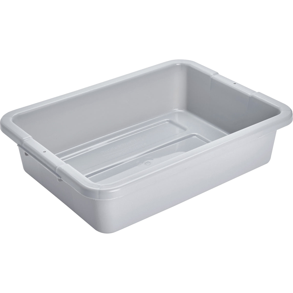 Rubbermaid Commercial 4.6G Bus/Utility Box - Dishwasher Safe - Gray - Plastic Body - 12 / Carton