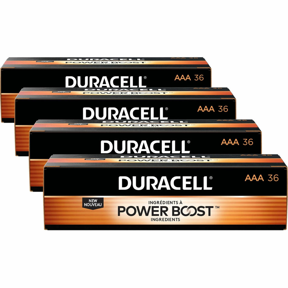 Duracell Coppertop Alkaline AAA Battery 36-Packs - For Multipurpose - AAA - 1.5 V DC - 36/Pack - 4 / Carton