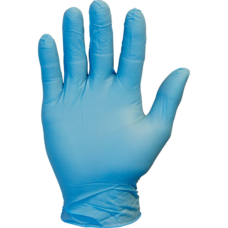 Safety Zone Powder Free Blue Nitrile Gloves - 9.65" Glove Length - Medium Size - Blue - Comfortable, Allergen-free, Silicone-free, Latex-free - For Cleaning, Dishwashing, Food, Janitorial Use, Painting, Pet Care - 100/Box - 10 / Carton