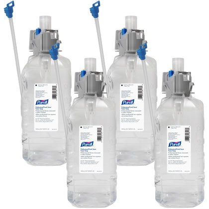 PURELL® 1500mL Refill Fresh Scent Foam Soap - Fresh Scent - 1.59 quart - Kill Germs - Hand - Clear - Dye-free, Paraben-free, Phthalate-free, Hygienic - 4 / Carton