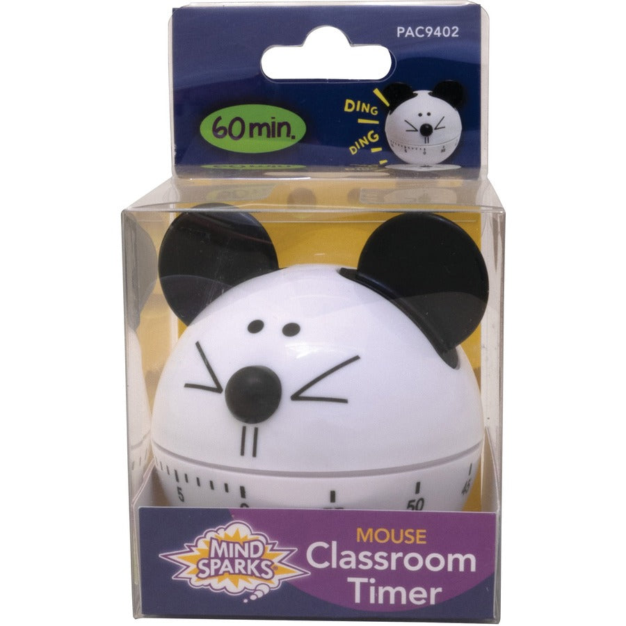 Mind Sparks Classroom Timer - 1 Hour - For Classroom - Black, White