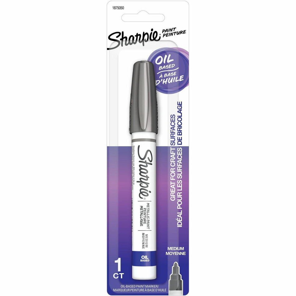 Sharpie Water Based Paint - Medium Marker Point - Silver Ink - Water Based - 1 / Pack