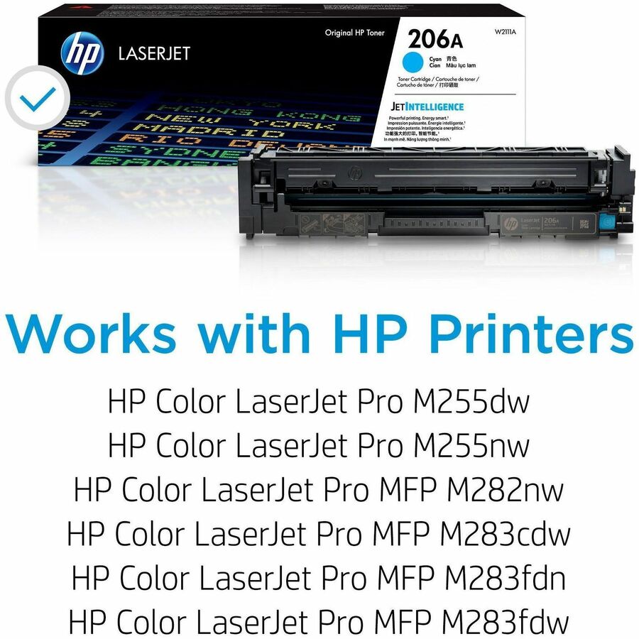 HP 206A Original Laser Toner Cartridge - Cyan - 1 Each - Alternate-Image2