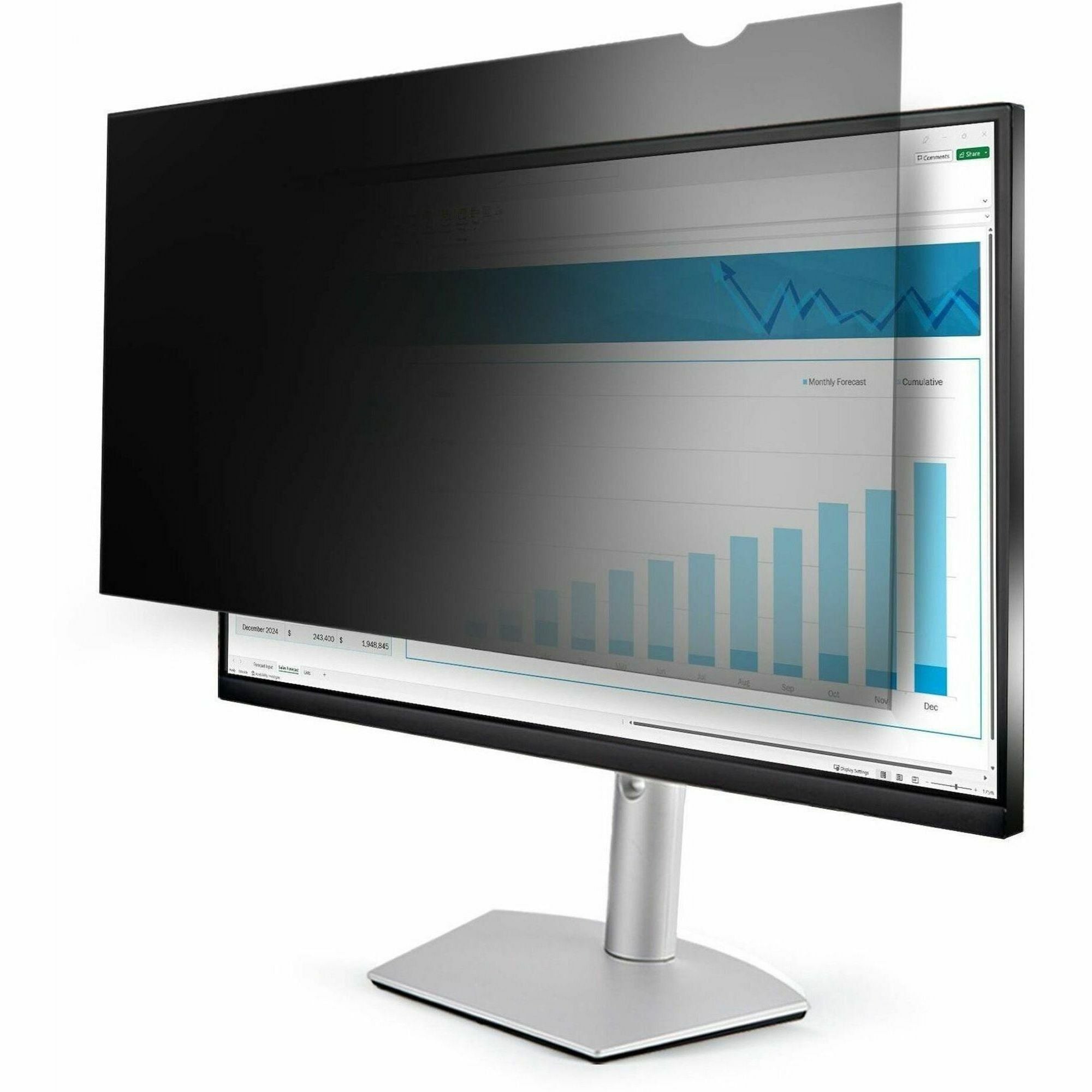 StarTech.com 21.5in. Monitor Privacy Screen - Universal Transparent - For 21.5" Widescreen LCD Monitor - 16:9 - Fingerprint Resistant, Dust Resistant, Scratch Resistant, Debris Resistant - Plastic - Anti-glare - 1 Each - TAA Compliant