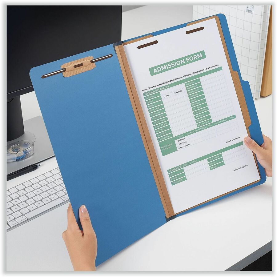 Universal 2/5 Tab Cut Legal Recycled Classification Folder - Alternate-Image2