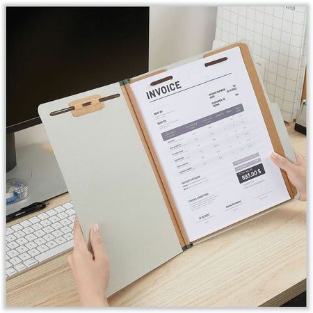 Universal 2/5 Tab Cut Letter Recycled Classification Folder - Alternate-Image2