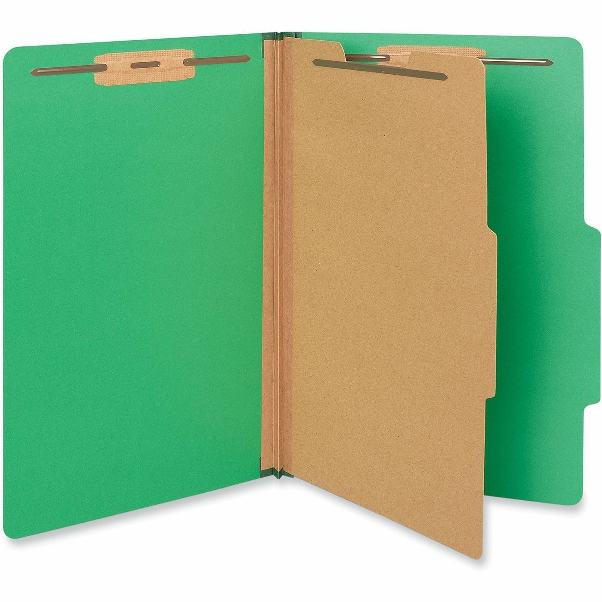 Universal 2/5 Tab Cut Legal Recycled Classification Folder - 2000