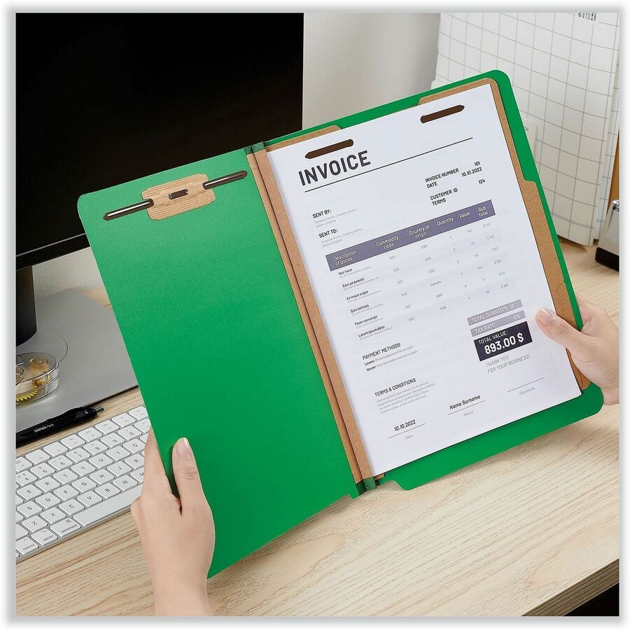 Universal Straight Tab Cut Letter Classification Folder - Alternate-Image3