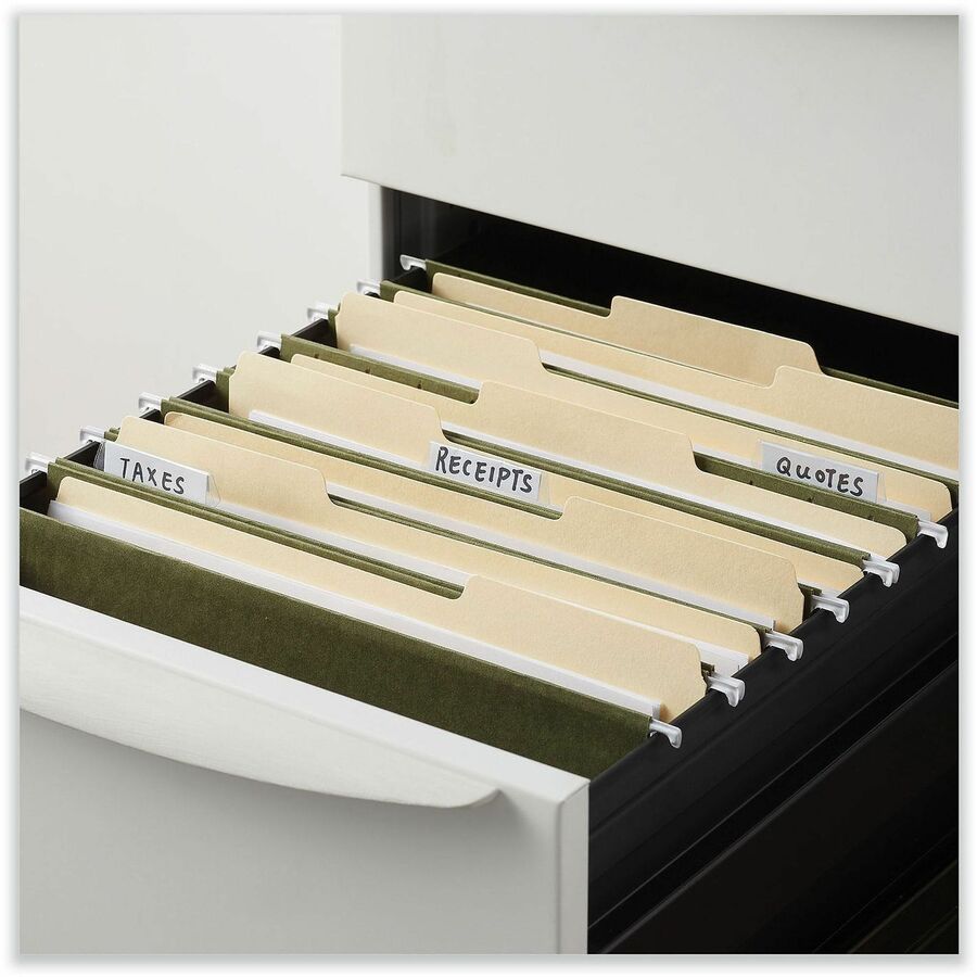 Universal 1/5 Tab Cut Letter Recycled Hanging Folder - Alternate-Image2