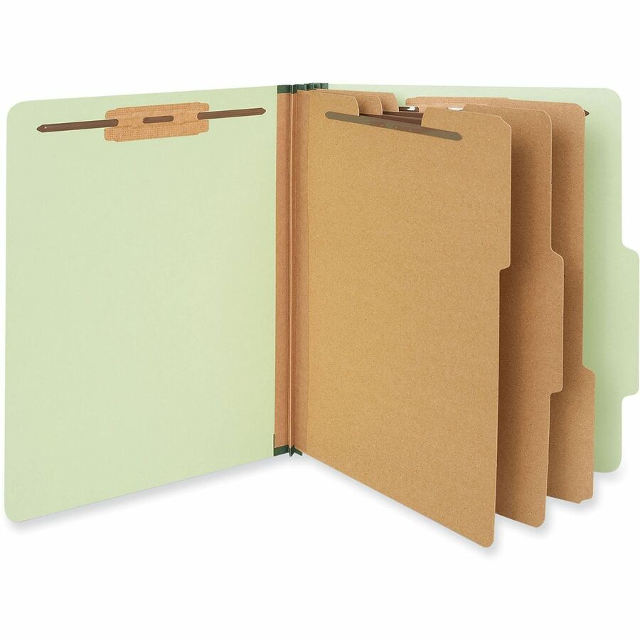 Universal 2/5 Tab Cut Letter Recycled Classification Folder - Alternate-Image1