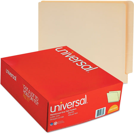 Universal Straight Tab Cut Letter Recycled End Tab File Folder - Alternate-Image3