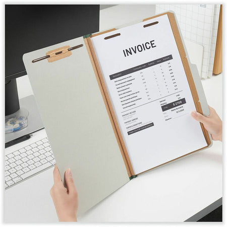 Universal 2/5 Tab Cut Legal Recycled Classification Folder - Alternate-Image2