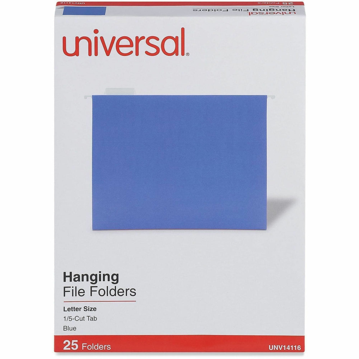 Universal 1/5 Tab Cut Letter Recycled Hanging Folder - 2000