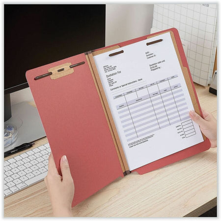 Universal Straight Tab Cut Letter Recycled Classification Folder - Alternate-Image2