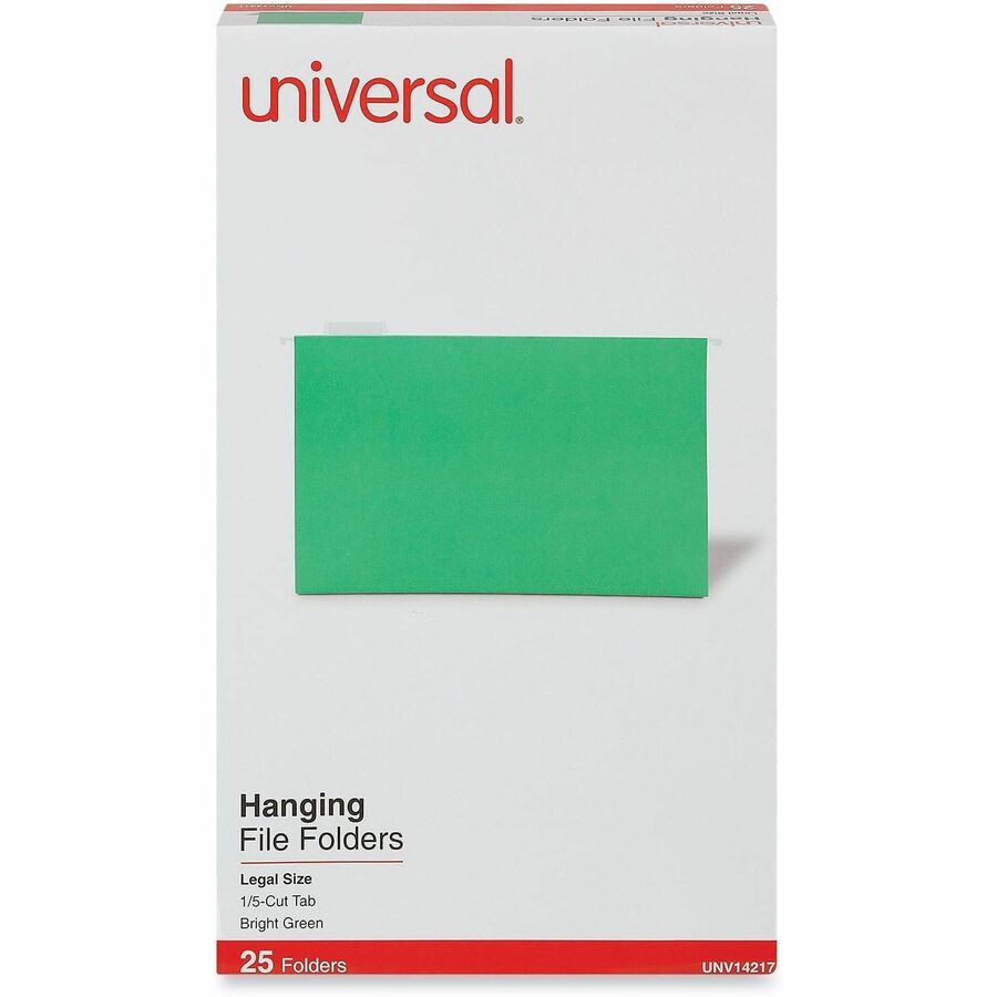 Universal 1/5 Tab Cut Legal Recycled Hanging Folder - Alternate-Image1