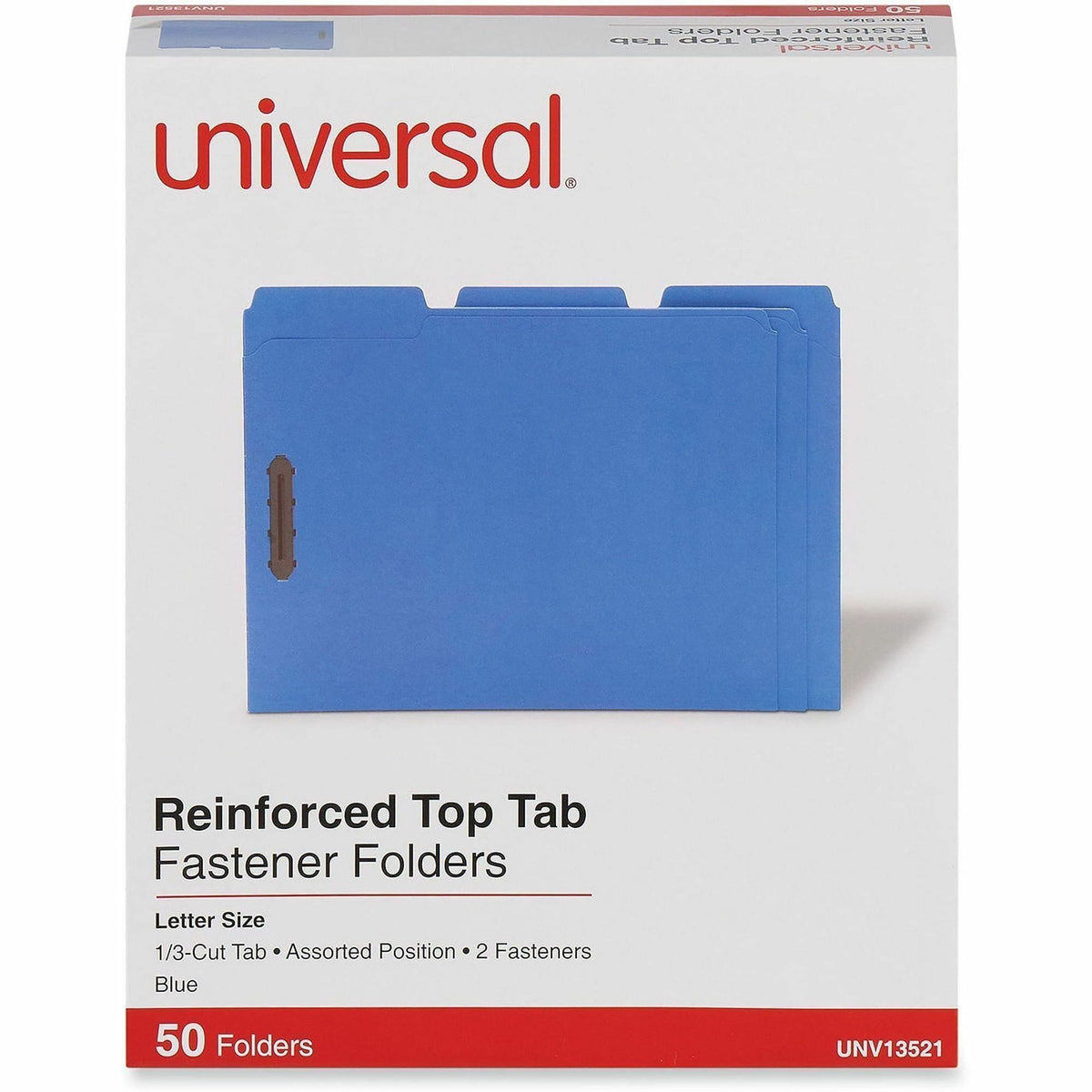 Universal 1/3 Tab Cut Letter Recycled Classification Folder - 2000