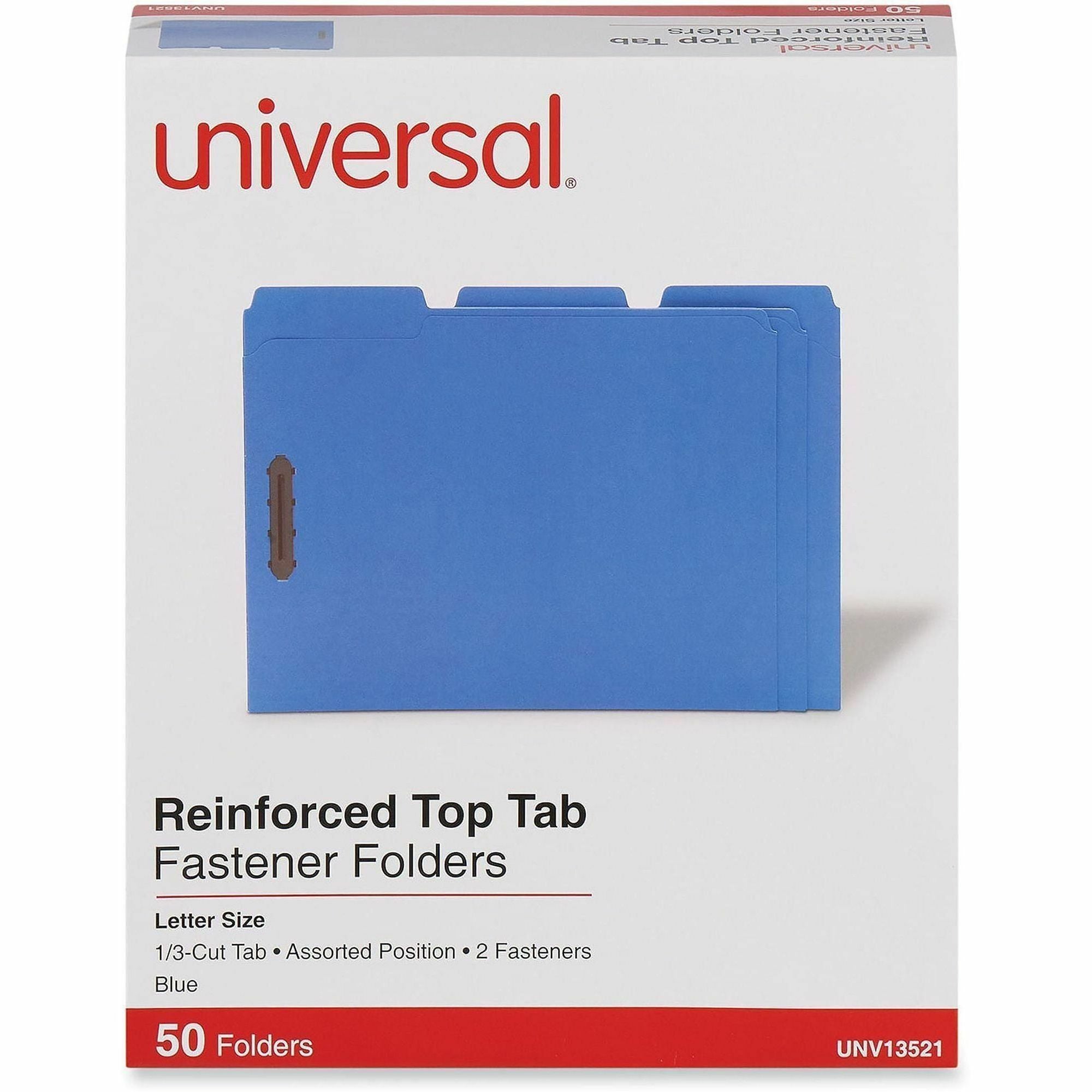 Universal 1/3 Tab Cut Letter Recycled Classification Folder - 2000