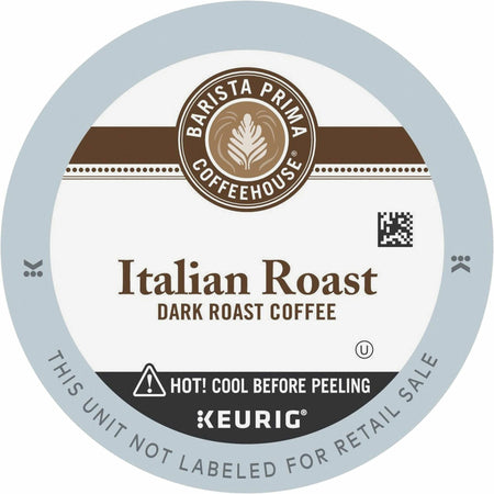 Barista Prima Coffeehouse® K-Cup Italian Roast Coffee - Compatible with Keurig Brewer - French/Dark - K-Cup - 24 / Box