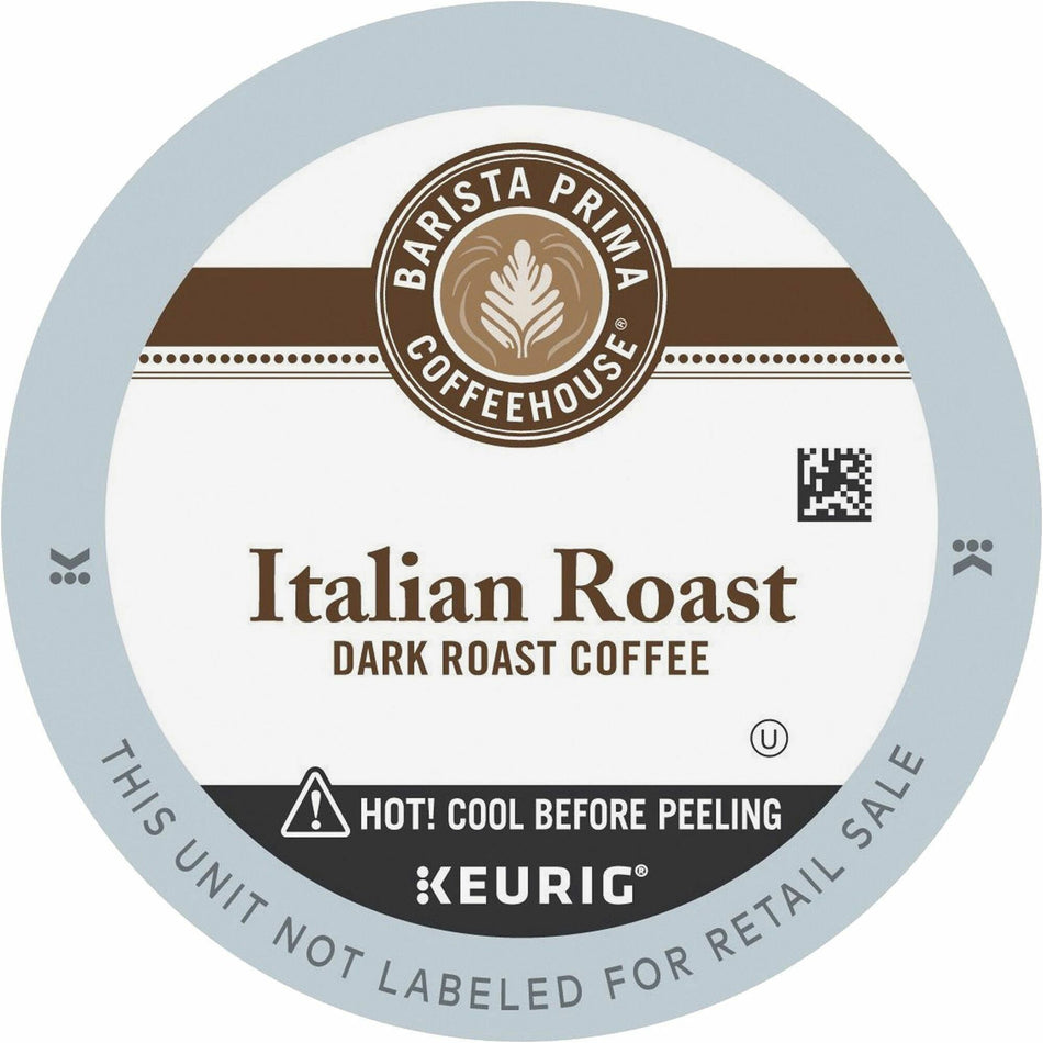 Barista Prima Coffeehouse® K-Cup Italian Roast Coffee - Compatible with Keurig Brewer - French/Dark - K-Cup - 24 / Box