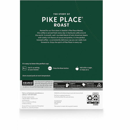 Starbucks K-Cup Pike Place Roast Coffee - Rear