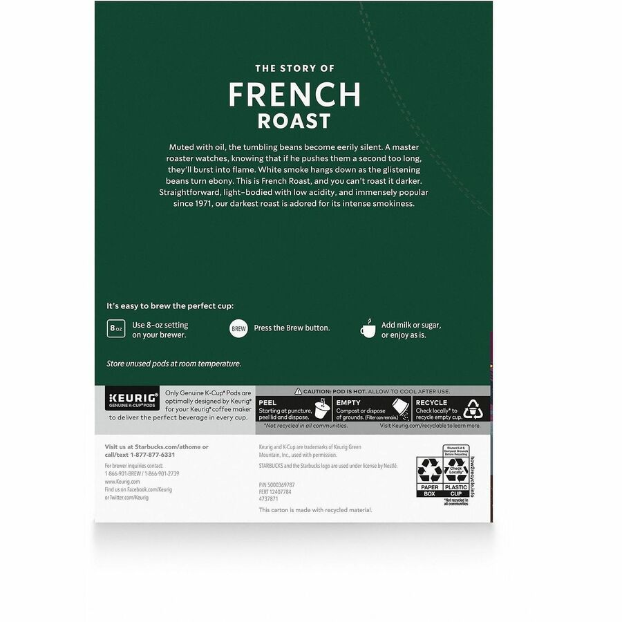 Starbucks K-Cup French Roast Coffee - Rear