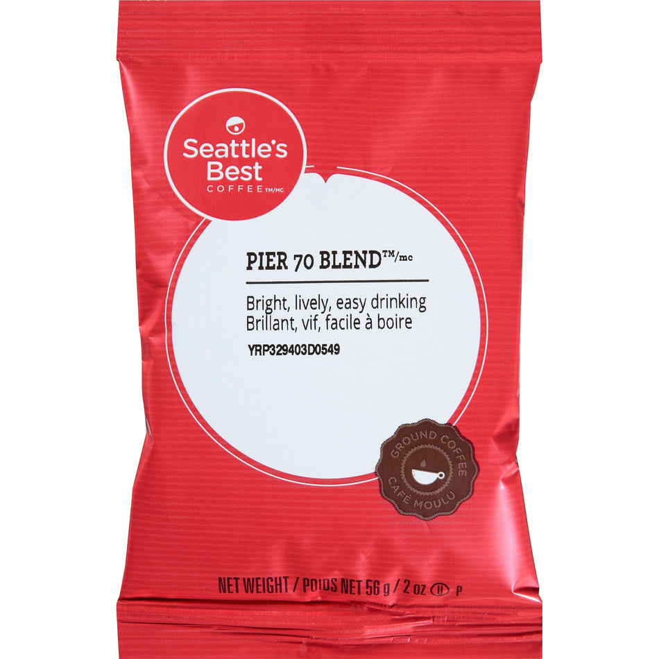 Seattle's Best Coffee Pier 70 Blend Coffee - 2 oz - Pier 70 - 18 / Box
