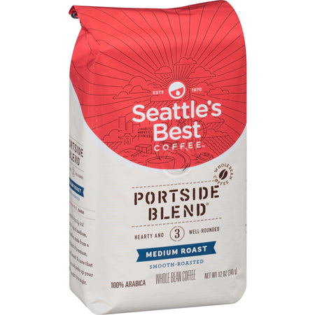 Seattle's Best Coffee Portside Blend Coffee - Smooth - 12 oz - Vanilla - 1 Each