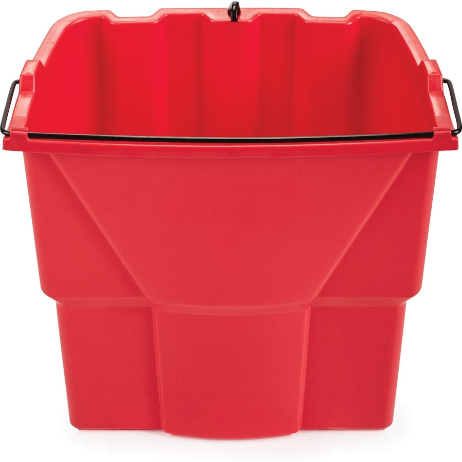 Rubbermaid Commercial WaveBrake 18 QT Dirty Water Bucket - Rear