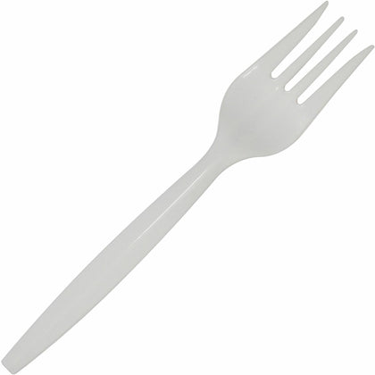 Dixie Fork: Disposable White Forks - 40/Pack 24/Carton - Cutlery
