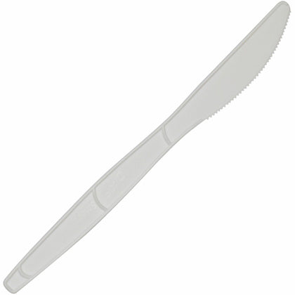 Dixie Knife: Disposable White Knives - 40/Pack - 24/Carton - Cutlery