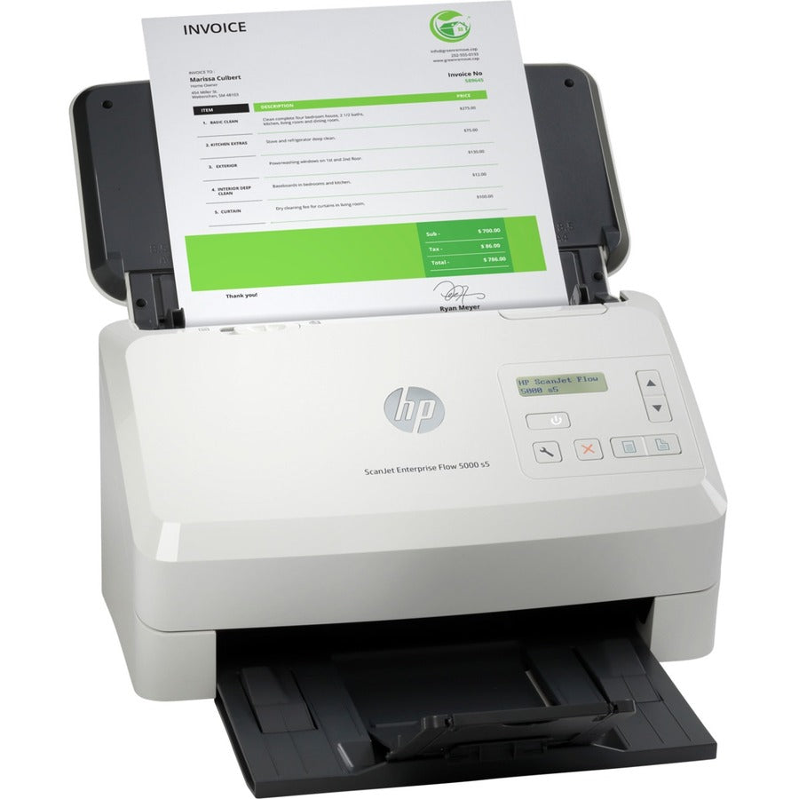 HP Scanjet Enterprise Flow 5000 S5 Sheetfed Scanner - 600 dpi Optical - Right