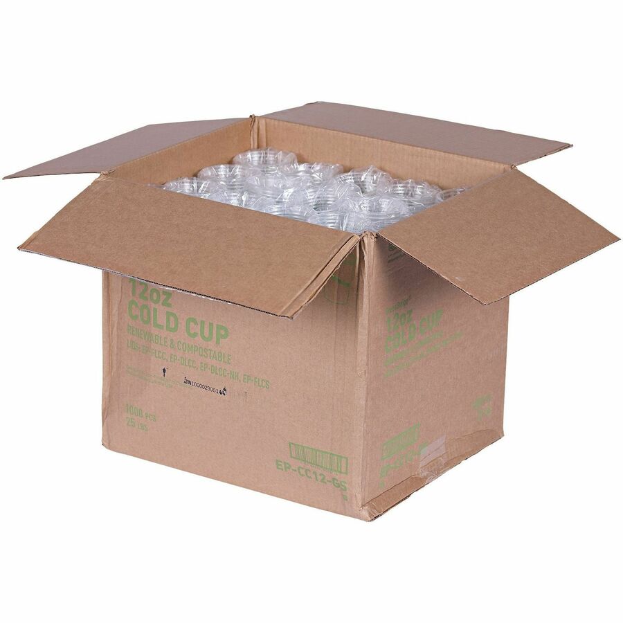 Eco-Products 12 oz GreenStripe Cold Cups - Top