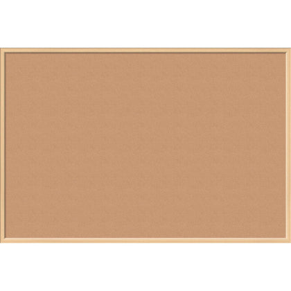 U Brands Cork Bulletin Board - 48" Board Height x 72" Board Width - Natural Cork Surface - Self-healing, Durable, Mounting System, Tackable, Sturdy - Birch Wood Frame - 1 Each