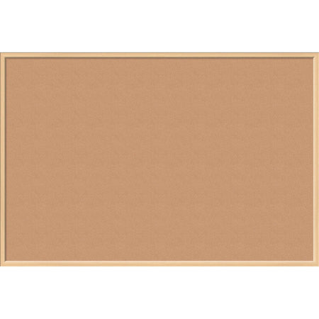 U Brands Cork Bulletin Board - 48" Board Height x 72" Board Width - Natural Cork Surface - Self-healing, Durable, Mounting System, Tackable, Sturdy - Birch Wood Frame - 1 Each