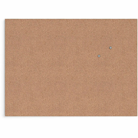 U Brands Frameless Cork Canvas Bulletin Board - 18" Board Height x 24" Board Width - Natural Cork Surface - Self-healing, Durable, Mounting System, Tackable, Frameless - 1 Each