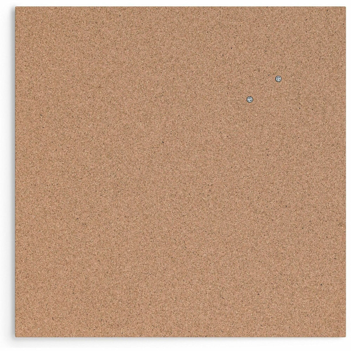 U Brands Frameless Cork Canvas Bulletin Board - 24" Board Height x 24" Board Width - Natural Cork Surface - Self-healing, Durable, Mounting System, Tackable, Frameless - 1 Each