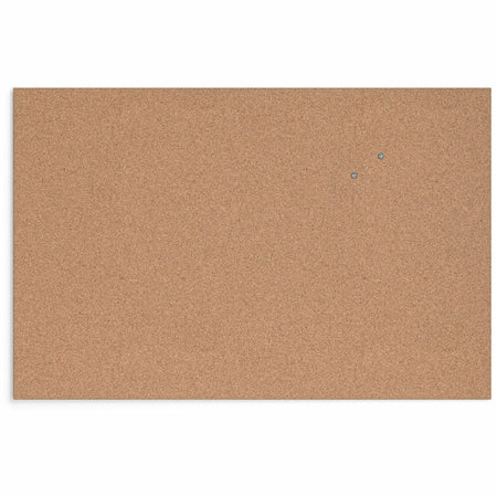 U Brands Frameless Cork Canvas Bulletin Board - 24" Board Height x 36" Board Width - Natural Cork Surface - Self-healing, Durable, Mounting System, Tackable, Frameless - 1 Each