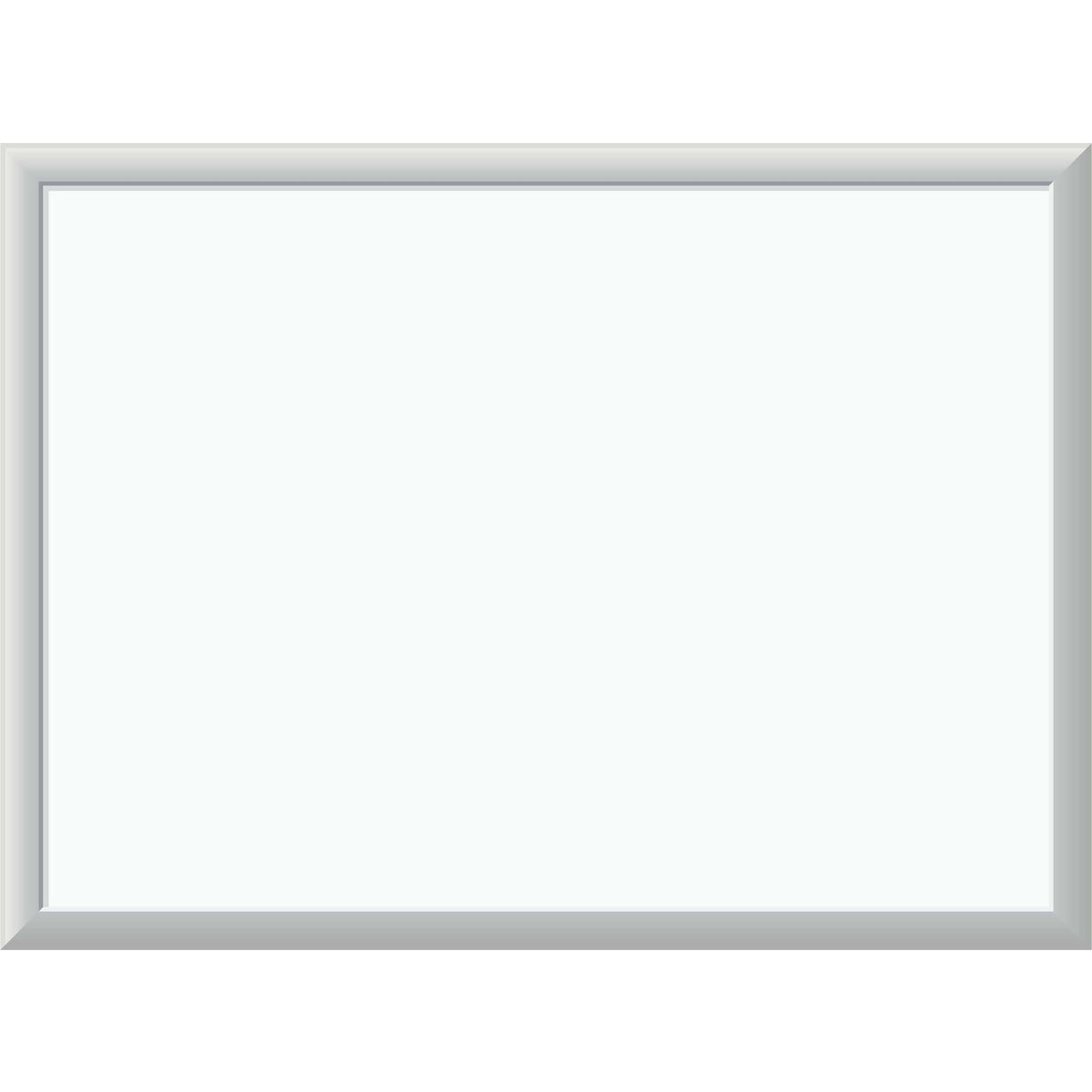 U Brands Melamine Non-Magnetic Dry-Erase Board - 24" (2 ft) Width x 18" (1.5 ft) Height - White Melamine Surface - Silver Aluminum Frame - Rectangle - Horizontal/Vertical - 1 Each