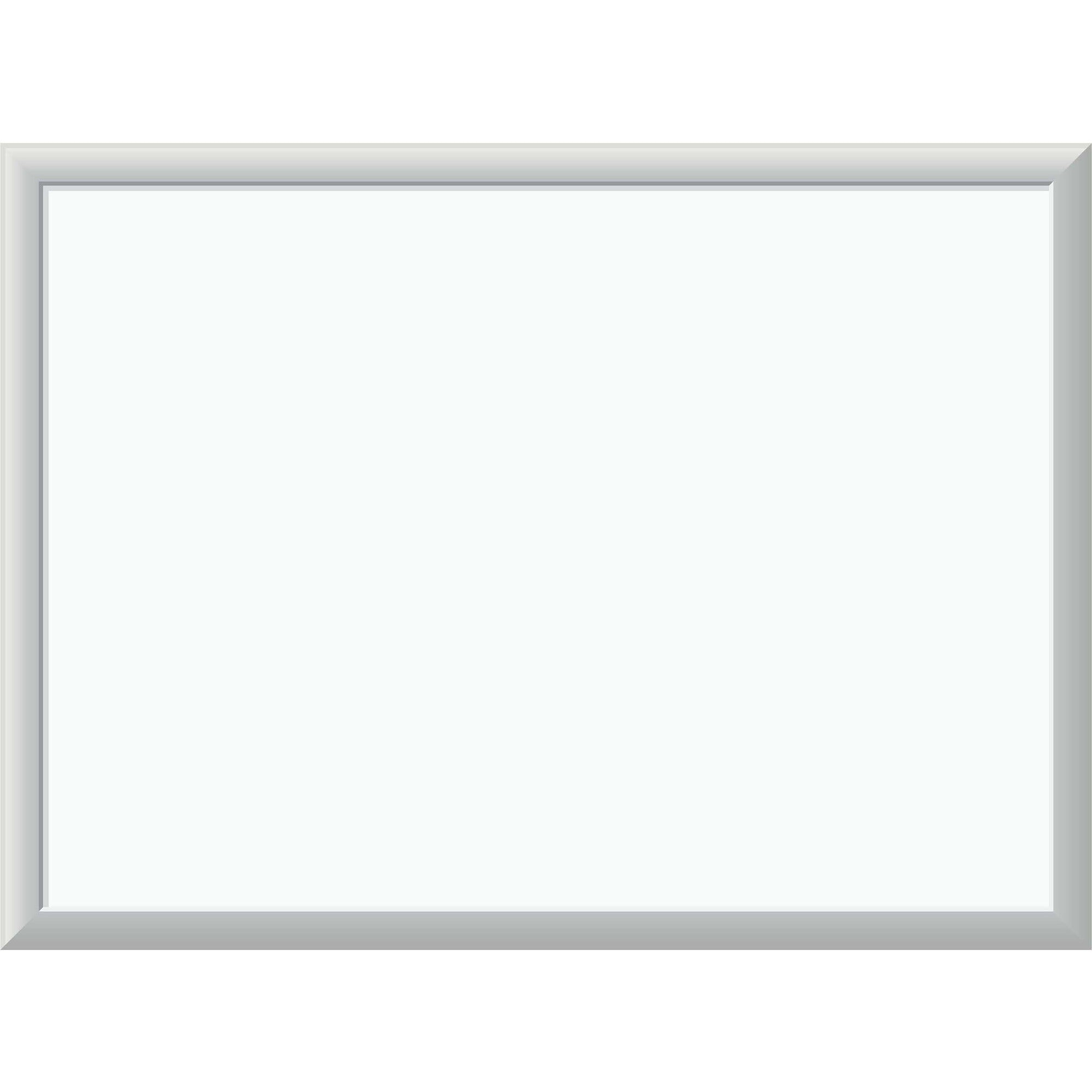 U Brands Melamine Non-Magnetic Dry-Erase Board - 24" (2 ft) Width x 18" (1.5 ft) Height - White Melamine Surface - Silver Aluminum Frame - Rectangle - Horizontal/Vertical - 1 Each