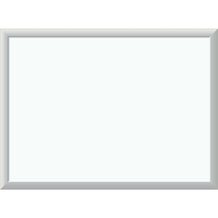 U Brands Melamine Non-Magnetic Dry-Erase Board - 24" (2 ft) Width x 18" (1.5 ft) Height - White Melamine Surface - Silver Aluminum Frame - Rectangle - Horizontal/Vertical - 1 Each