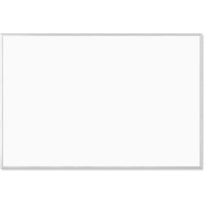 U Brands Melamine Non-Magnetic Dry-Erase Board - 72" (6 ft) Width x 48" (4 ft) Height - White Melamine Surface - Silver Aluminum Frame - Rectangle - Horizontal/Vertical - 1 Each