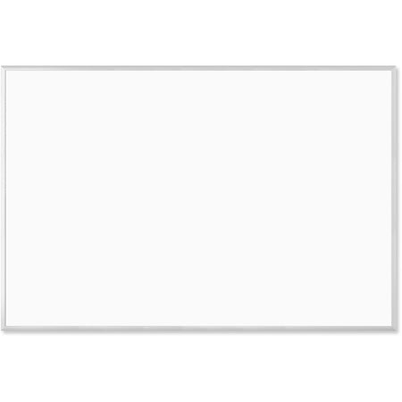 U Brands Melamine Non-Magnetic Dry-Erase Board - 72" (6 ft) Width x 48" (4 ft) Height - White Melamine Surface - Silver Aluminum Frame - Rectangle - Horizontal/Vertical - 1 Each