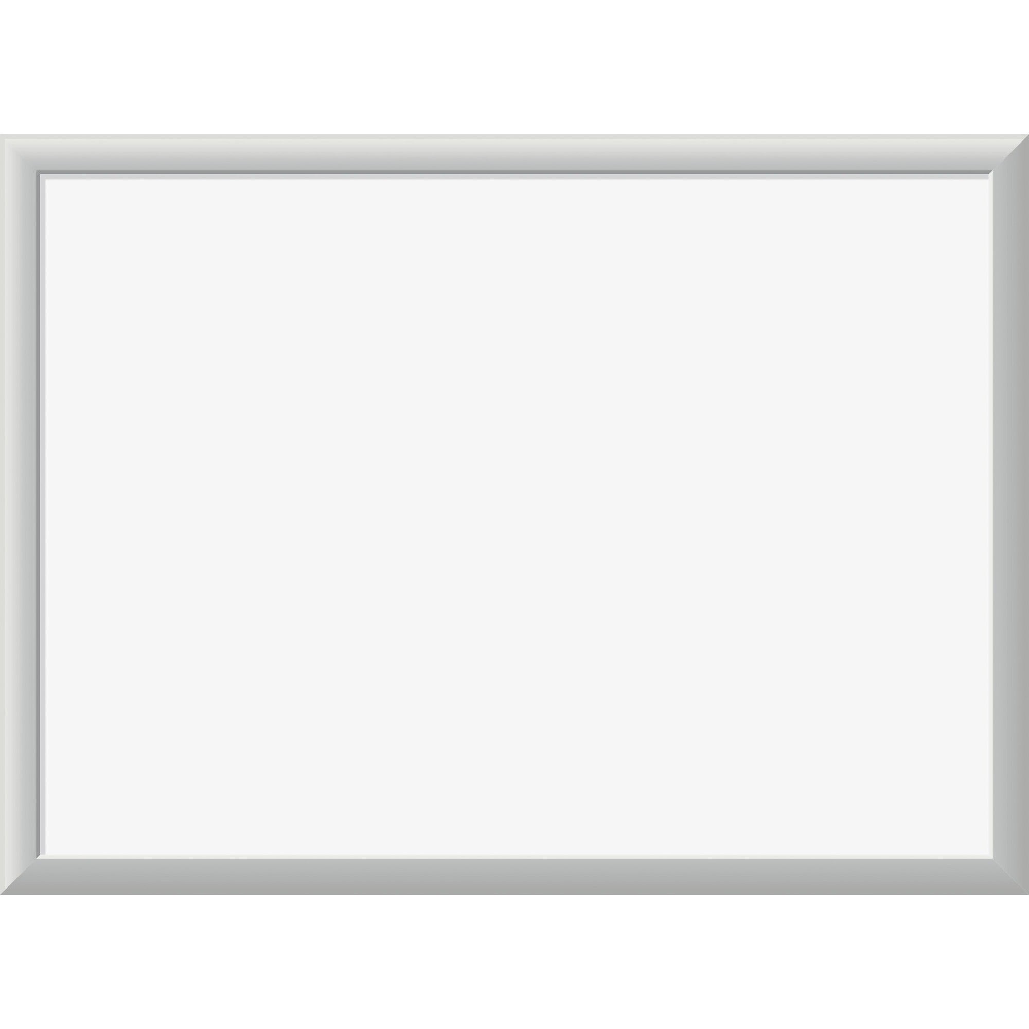 U Brands Magnetic Dry-Erase Board - 24" (2 ft) Width x 18" (1.5 ft) Height - White Painted Steel Surface - Silver Aluminum Frame - Rectangle - Horizontal/Vertical - Magnetic - 1 Each