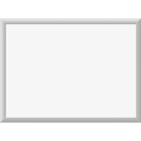 U Brands Magnetic Dry-Erase Board - 24" (2 ft) Width x 18" (1.5 ft) Height - White Painted Steel Surface - Silver Aluminum Frame - Rectangle - Horizontal/Vertical - Magnetic - 1 Each
