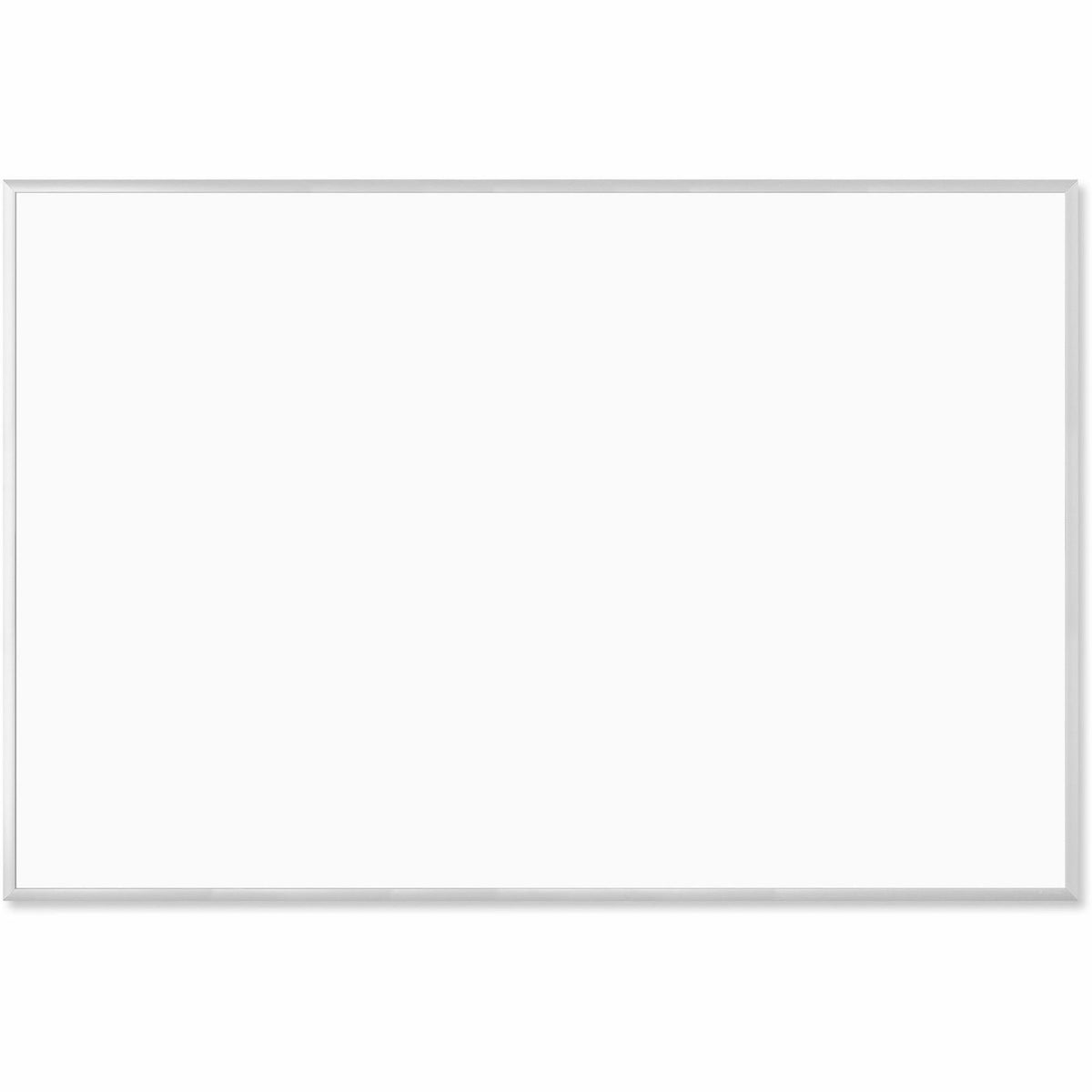 U Brands Magnetic Dry-Erase Board - 72" (6 ft) Width x 48" (4 ft) Height - White Painted Steel Surface - Silver Aluminum Frame - Rectangle - Horizontal/Vertical - Magnetic - 1 Each