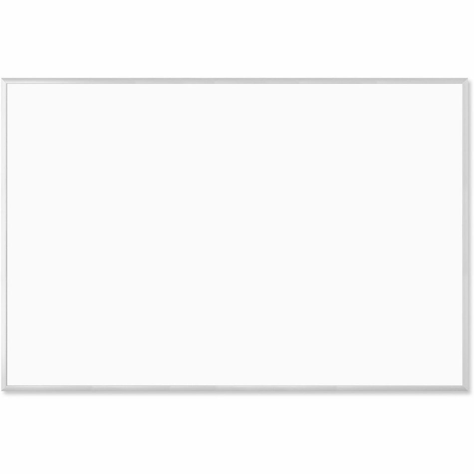 U Brands Magnetic Dry-Erase Board - 72" (6 ft) Width x 48" (4 ft) Height - White Painted Steel Surface - Silver Aluminum Frame - Rectangle - Horizontal/Vertical - Magnetic - 1 Each