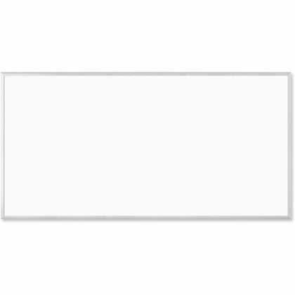 U Brands Magnetic Dry-Erase Board - 96" (8 ft) Width x 48" (4 ft) Height - White Painted Steel Surface - Silver Aluminum Frame - Rectangle - Horizontal/Vertical - Magnetic - 1 Each