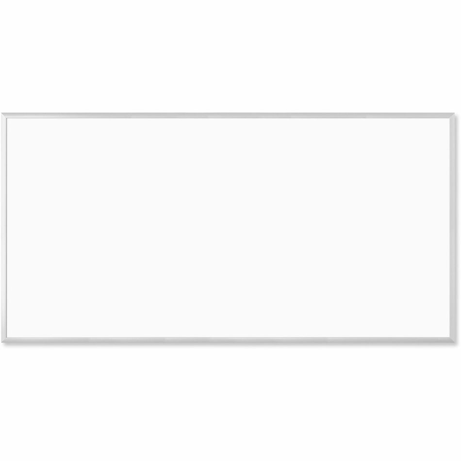 U Brands Magnetic Dry-Erase Board - 96" (8 ft) Width x 48" (4 ft) Height - White Painted Steel Surface - Silver Aluminum Frame - Rectangle - Horizontal/Vertical - Magnetic - 1 Each